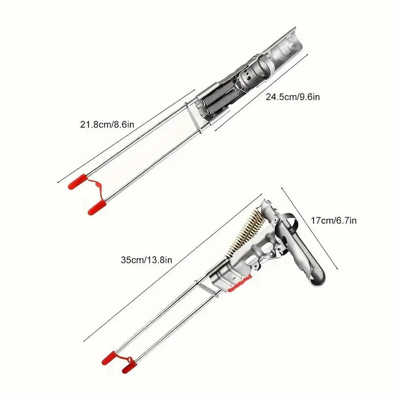 Spring-Loaded Fishing Rod Holder with Ground Stake