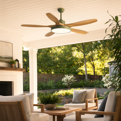 WOMO Scandi Reversible Ceiling Fan with Light-WM5002