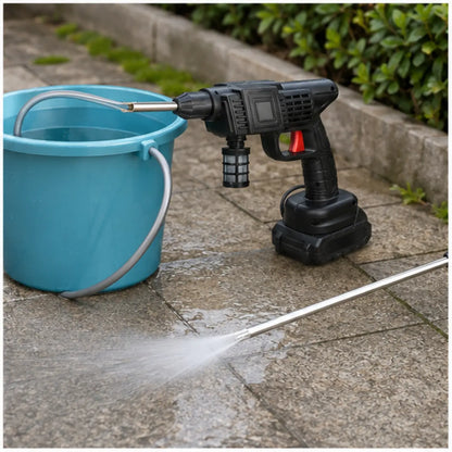 Cordless High-Pressure Cleaning Spray Gun — Product context and options