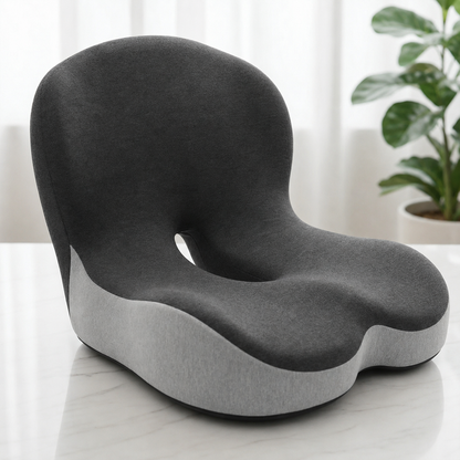 Contoured seat and back cushion support detail