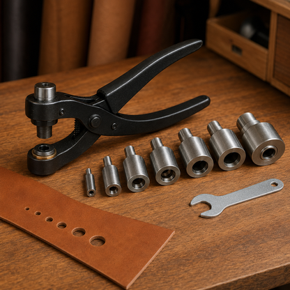 Leather hole punch set