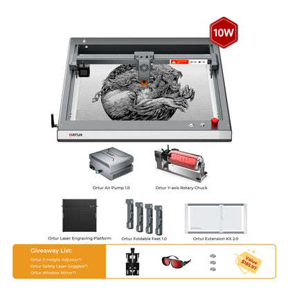 Ortur LM3 Laser Engraving & Cutting Machine 20,000mm/min (40W/20W/10W)