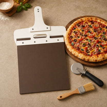 Pizza peel with pizza-making accessories