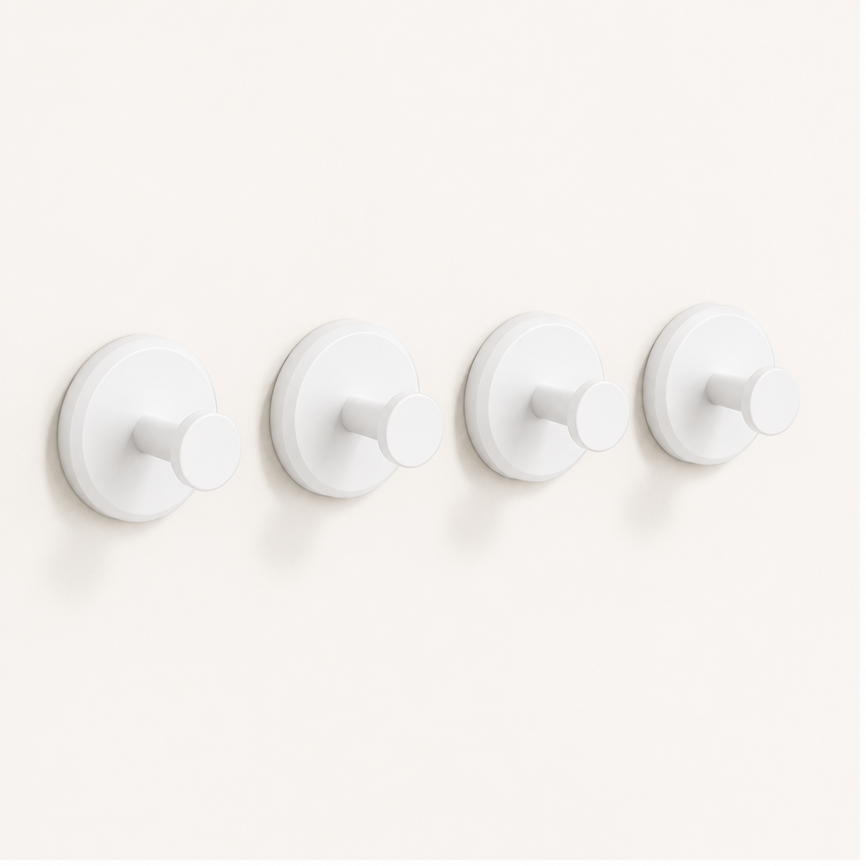 ROHA reusable suction cup hooks — Arctic White