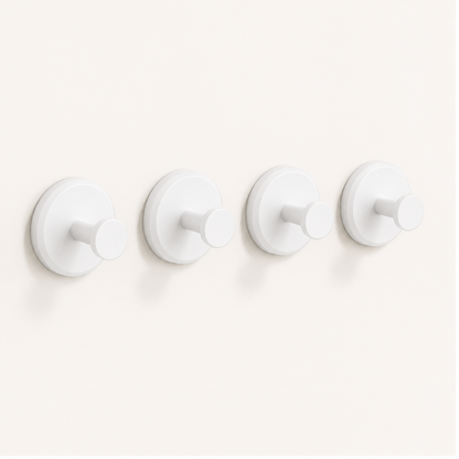 ROHA reusable suction cup hooks — Arctic White