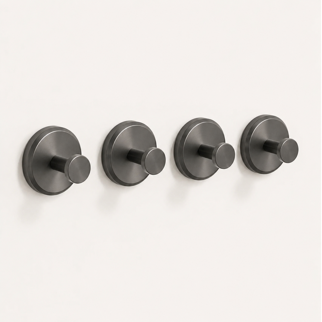 ROHA reusable suction cup hooks — Gun Metal