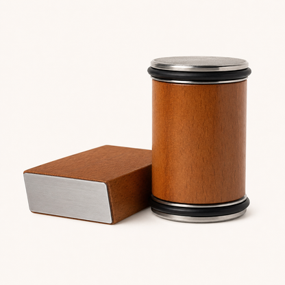Natural wood rolling knife sharpener set