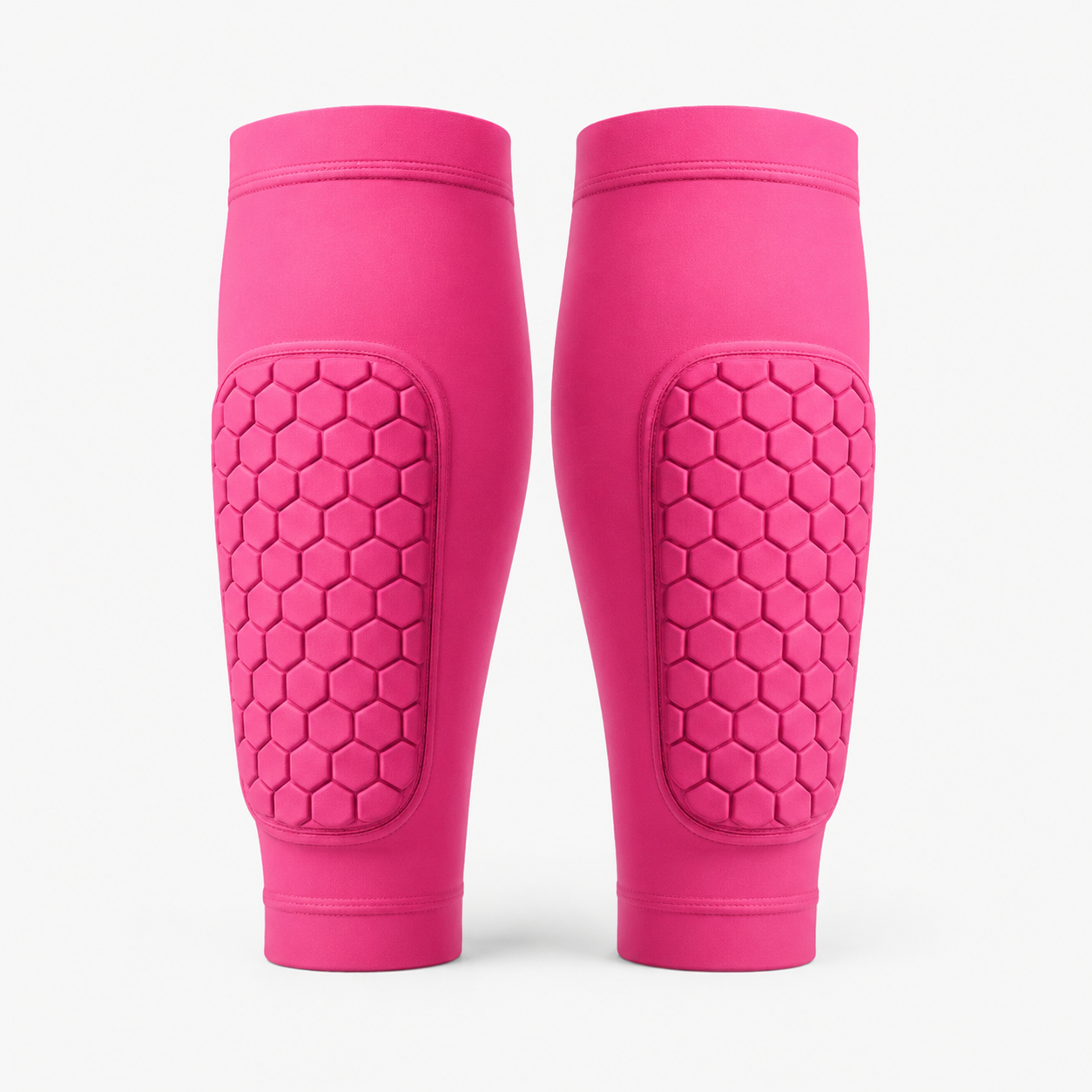 ShinGuardian Elite flexible soccer shin guards — Pink