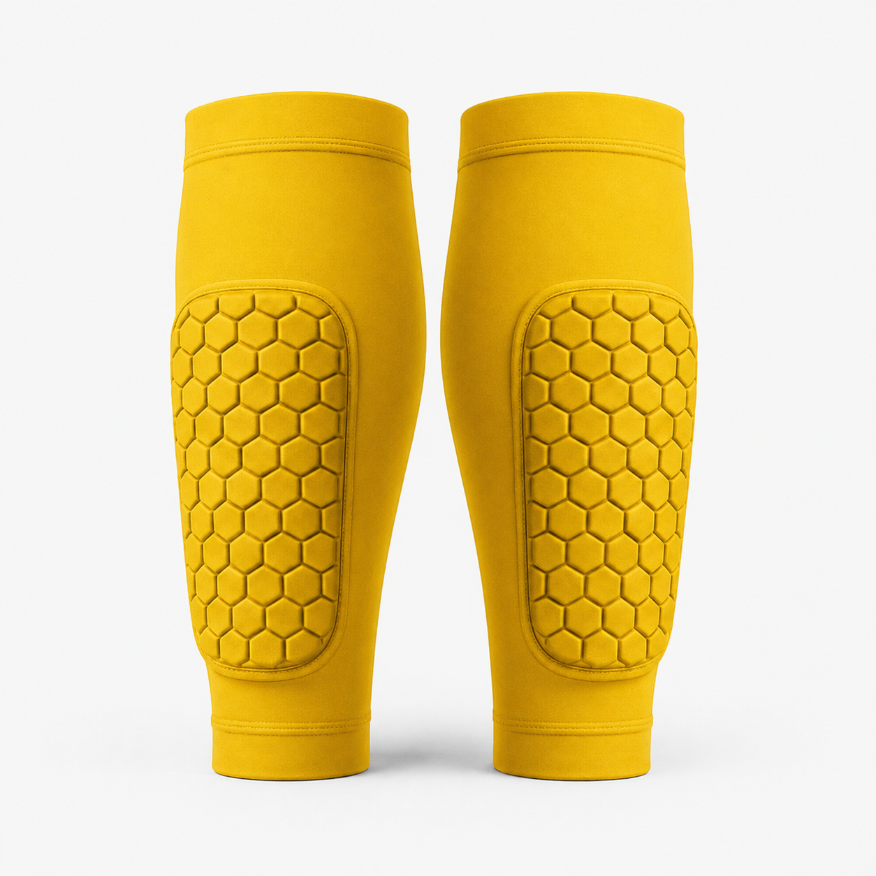ShinGuardian Elite flexible soccer shin guards — Yellow