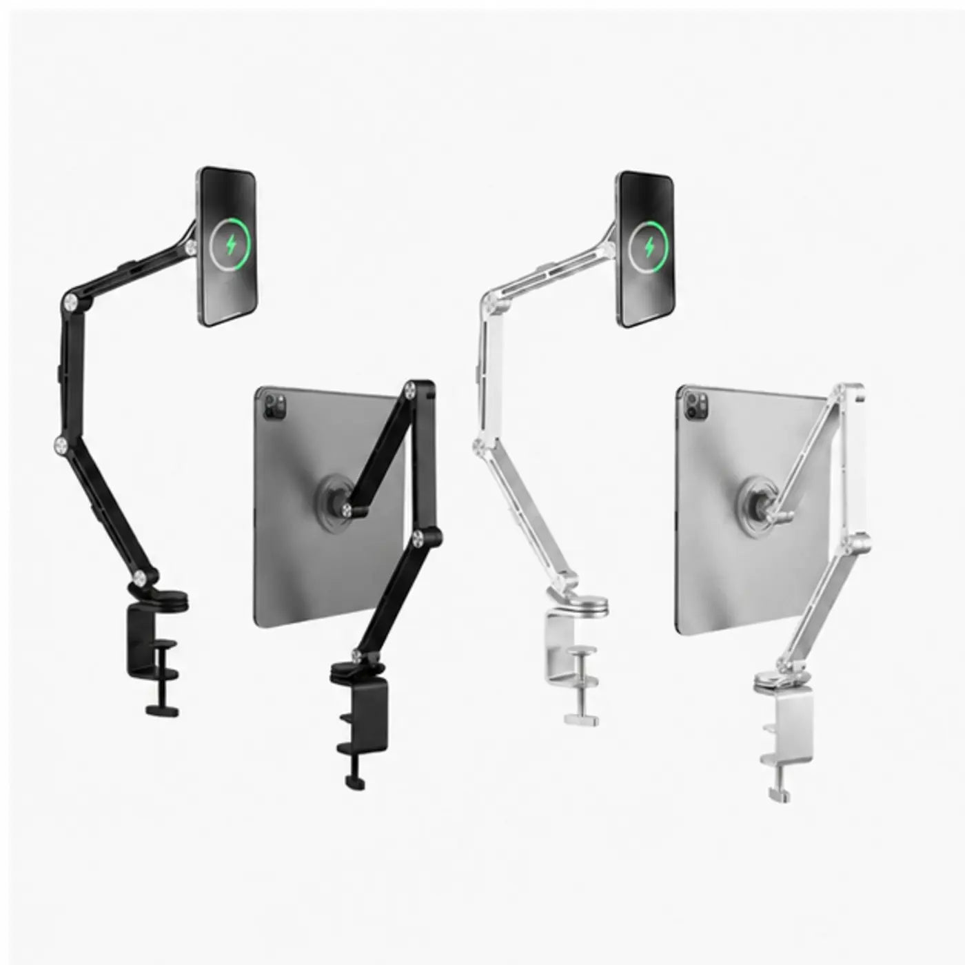 SuperGrip Adjustable Phone & Tablet Desk Mount — Product context and options
