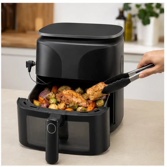 Tastee Smart Ceramic Air Fryer with Temperature Sensor — Product in use