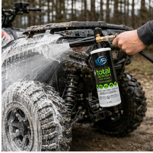 Total Wash Off-Road Cleaning Bundle — Product in use