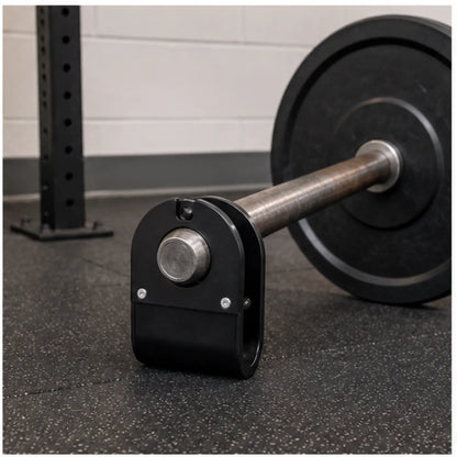 Uclips Barbell-to-Landmine Adapter — Product in use