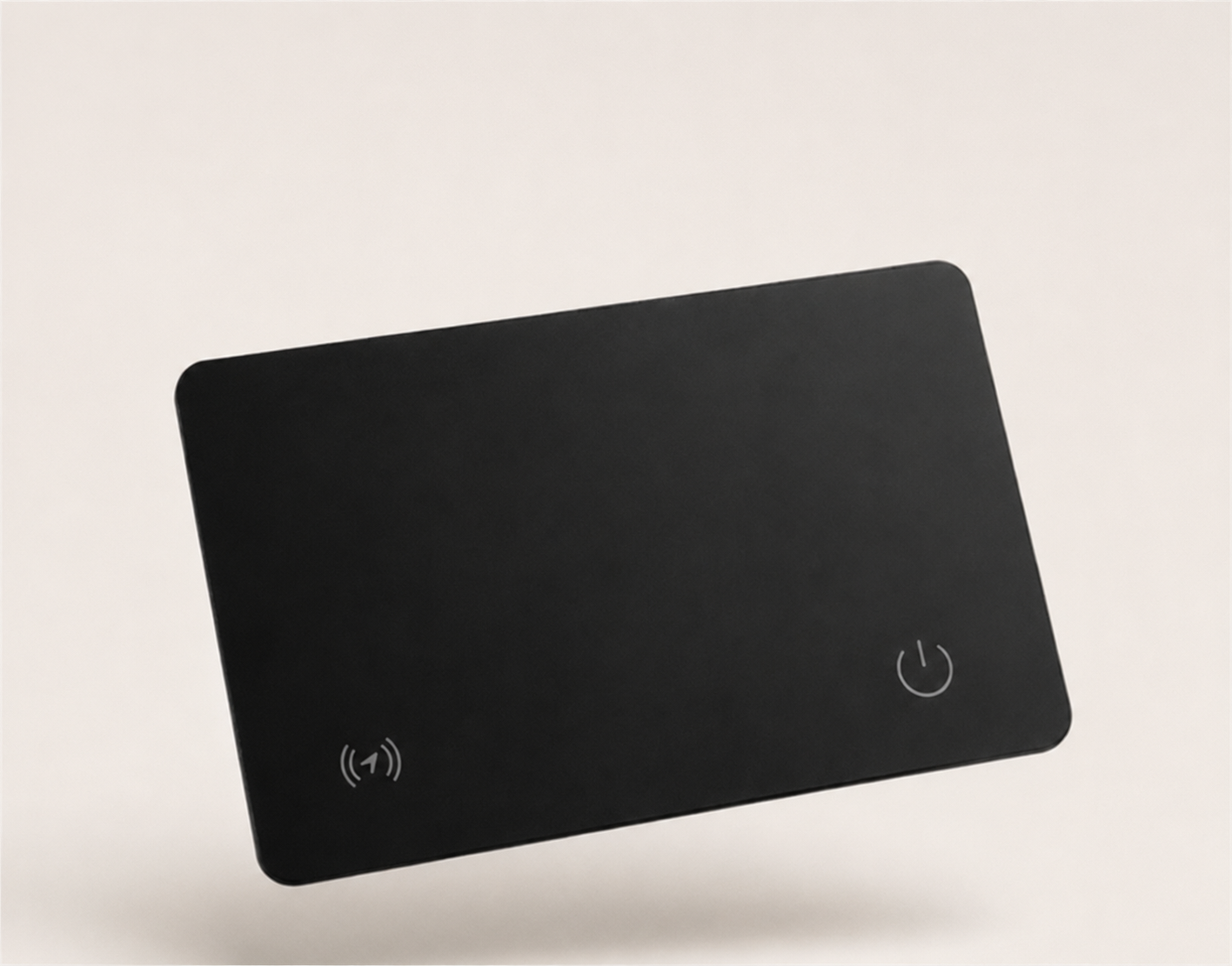 Unbranded ultra-thin black wallet tracker card