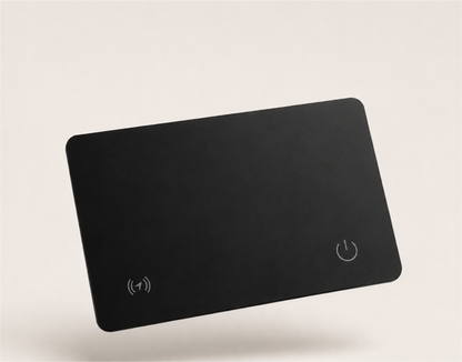 Unbranded ultra-thin black wallet tracker card